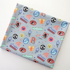 COTTONVILL 迪士尼20支純棉布料 米老鼠藍色標籤款, 混色