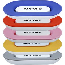 PANTONE 彩通 肥皂架5件組, 1套, 粉紅色, 灰色, 橘色, 黃色, 紫色