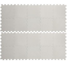 Soriana 粉彩嬰幼兒拼圖地墊, 淺灰色, 20個