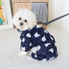 AMYLOVESPET 狗狗 VA 汪汪鋪棉四腳衣, 海軍藍