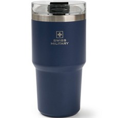 SWISS MILITARY 304不鏽鋼保冰保冷冰霸杯, 亮面藍(LBL), 600ml, 1個