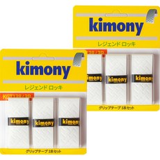 KIMONY Hi-Soft Legend 輪胎紋路握把布 KGT138 6入, 白色, 1套