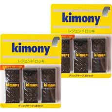 KIMONY Hi-Soft Legend 羽球握把布 花卉圖案 KGT138 6入, 黑色, 1套