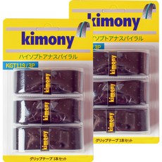 KIMONY 高彈性孔洞螺旋握把布 KGT119 6入, 黑色