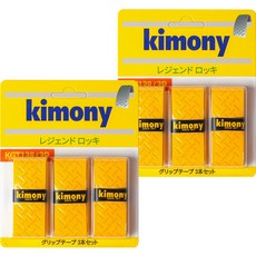 KIMONY Hi-Soft Legend 輪胎紋路握把布 KGT138 6入, 黃色, 1套