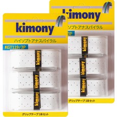 KIMONY 高彈性孔洞螺旋握把布 KGT119 6入, 白色