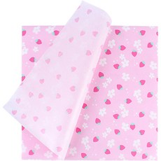 粉紅草莓防油紙 33 x 33 cm, 1個, 200入