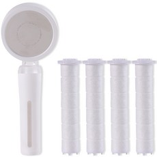 Refilter 高級淋浴頭白色 + 補充過濾器 4p, 1套