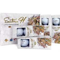 Saintnine 優質高爾夫3層球, 1組, 白色