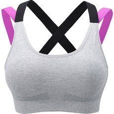 拼色交叉運動胸罩背心