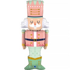 胡桃鉗粉彩鋁箔氣球, 1個, 混色