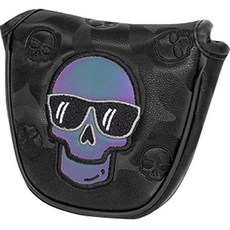 gosingle 高爾夫微笑骷髏鐳射推桿套, 黑色