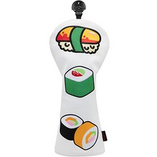 gosingle 高爾夫壽司球桿頭套, 白色