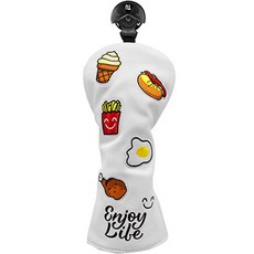 gosingle 高爾夫速食球桿頭套, 白色