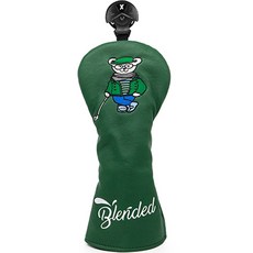 gosingle 高爾夫紳士熊球桿頭套, 綠色