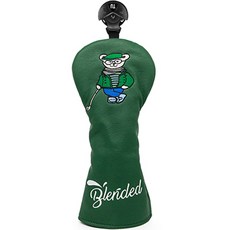 gosingle 高爾夫紳士熊球桿頭套, 綠色