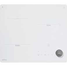 Haatz 스마트 휠 3구 인덕션 전기레인지, EIC-30NWR211(화이트), 빌트인