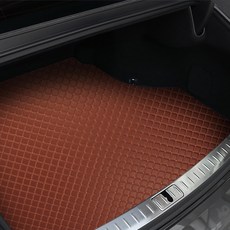 GMZ MOTORS 絎縫皮革後車廂墊全套, Genesis 新型 G90 (2022年~), 棕色