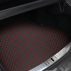 GMZ MOTORS 絎縫皮革後車廂墊全套, Genesis 新型 G90 (2022年~), 酒紅色