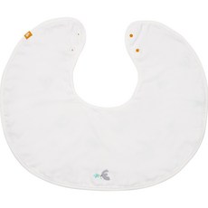 Bamboo bebe 圖案印花胸前口水巾, 灰色, 1入, 1個