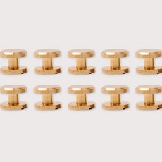 黃銅平面鉚釘 4mm, 單色, 10個