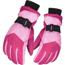 소이켓 여성용 스키보드 장갑 양손 세트 02 터치, 핑크, 1개