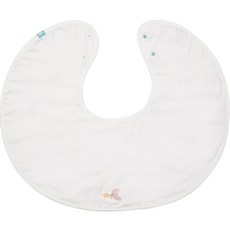 Bamboo bebe 圖案印花胸前口水巾, 淺粉色, 1個, 1個