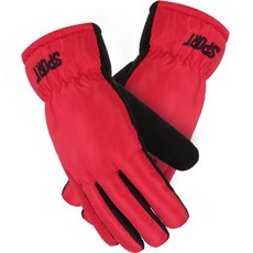 Soket男士運動彩色手套雙手套組, 02紅色