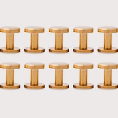 黃銅平面鉚釘 8mm, 單色, 10個