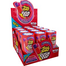 Push Pop 古早味口紅糖 紅色, 12支, 34g