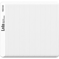 Lvia 180/240 木質指甲銼, 50個, 白色