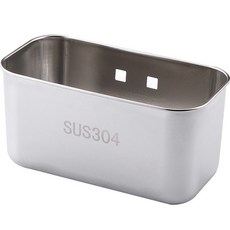 Daily Friends 黏貼式 SUS 304 不鏽鋼水槽廚餘收納籃, 混合色