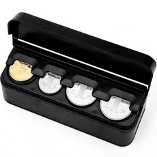 원이네 차량용 저금통 동전보관함, 블랙, 1개