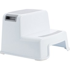 Rich Duck 雙層防滑腳踏凳, 白灰色, 1個