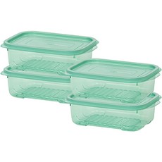 EASY&FREE Tunteuni Wave Keep 冷凍庫整理盒 750ml, 4個, 1入