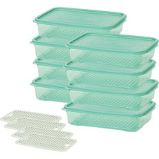 Easy & Free Freezer 冷凍組織容器 Wavekeep 1700ml x 8p + Sieve 4p, 1套