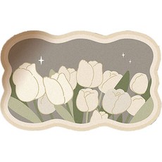 Highery 摩登花朵腳踏墊 40 x 60 cm, 03, 1個