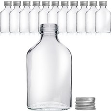 mir 威士忌迷你方形玻璃瓶, 12個, 100ml