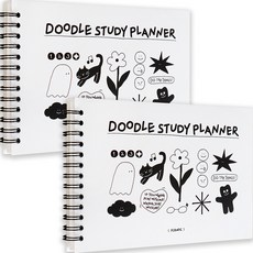 ICONIC 塗鴉學習計畫本 2p, 白色, 1套