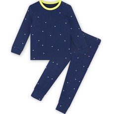 Uni FRIend 孩童滿版圓點印花長袖居家服+休閒9分褲