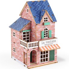 YoungModeler 英工房 迷你歐洲咖啡館 La Ventana 立體拼圖, 混色, 1個