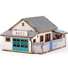 YoungModeler 英工房 懷舊時光迷你鐘路藥局立體拼圖, 混合色