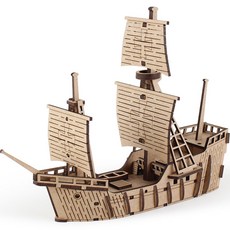 YoungModeler 英工房 Young Planet 聖瑪麗亞號立體拼圖, 混合色