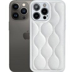 아폰케 퀼팅 패딩 휴대폰 케이스