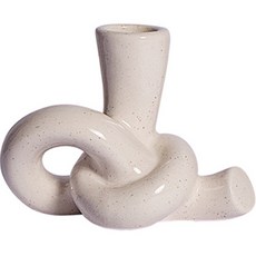 Wither Home 獨特繩結燭台 B款, 奶油色