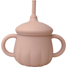 티지엠 호박단지 빨대컵, 1개, 코랄핑크, 200ml