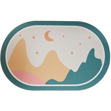 Highery 珪藻土現代浴室腳踏墊, 04, 1個