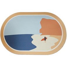 하이어리 규조토 모던 욕실 발 매트, 06, 1개