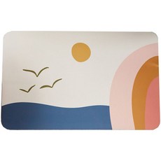 Highery 珪藻土現代浴室腳踏墊, 09, 1個