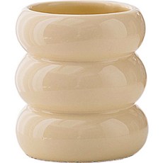 Witherhome 甜甜圈頂部燭臺杯, 米色